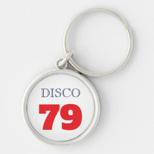 Disco 79 Pop Art Music Entertainment Retro Keychain