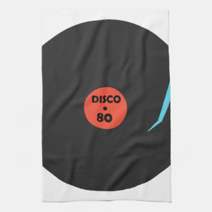 Disco 80's - Retro Party - White Kitchen Towel