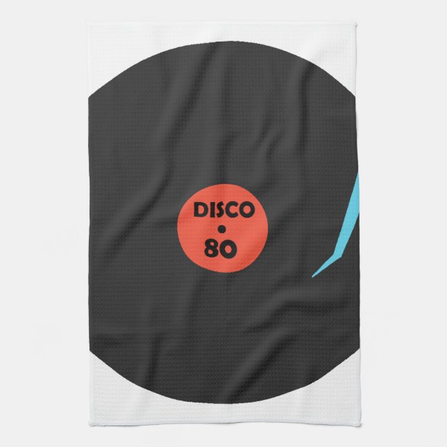 Disco 80's - Retro Party - White Kitchen Towel (Vertical)
