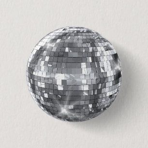 Disco Ball 1 Inch Round Button