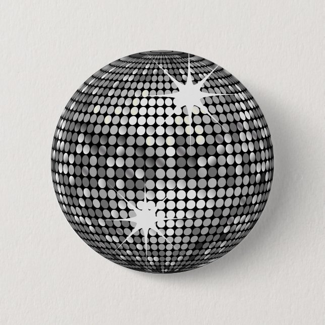 Disco Ball 2 Inch Round Button (Front)