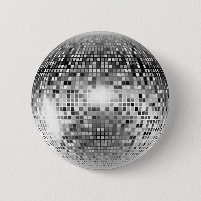 Disco Ball 2 Inch Round Button (Front)