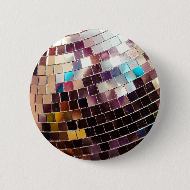 Disco Ball 2 Inch Round Button (Front)