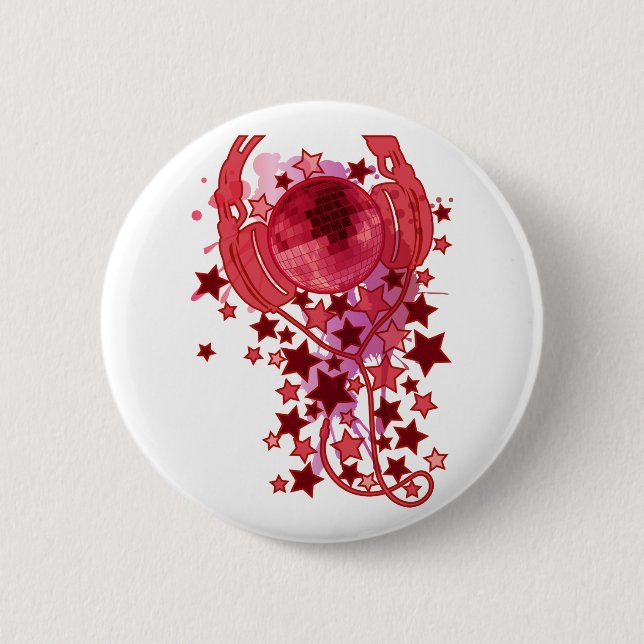 Disco_Ball 2 Inch Round Button (Front)