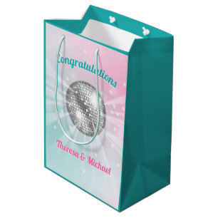 Disco Ball Baby Shower Groovy Medium Gift Bag