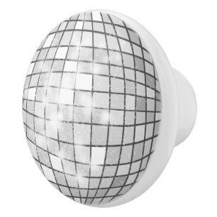 Disco Ball  Ceramic Knob