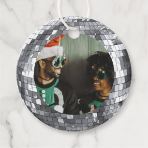 Disco Ball Christmas Fun and Love Favour Tags