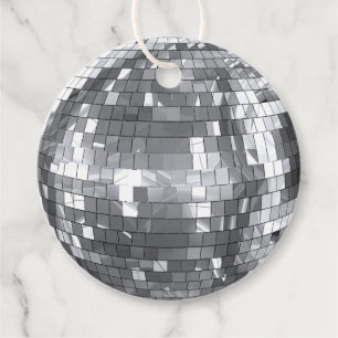 Disco Ball Christmas Merry Vibes Favour Tags