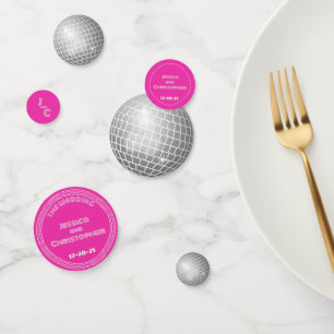 Disco Ball Confetti Personalized Groovy Purple