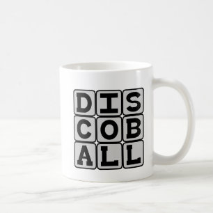 Disco Ball, Dance Club Mistletoe Coffee Mug