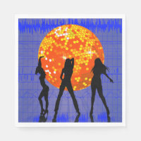 Disco Ball Dance Party Silhouette