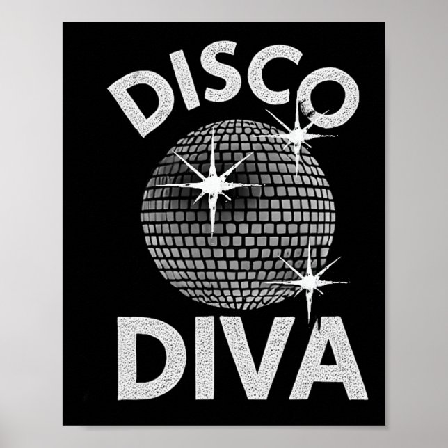 Disco Ball Disco Diva Queen1  Poster (Front)