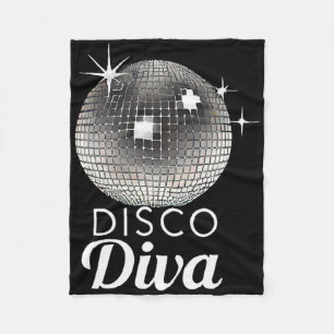 Disco Ball Disco Diva Queen3  Fleece Blanket