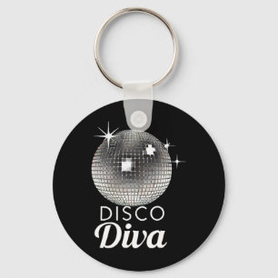 Disco Ball Disco Diva Queen3 Keychain