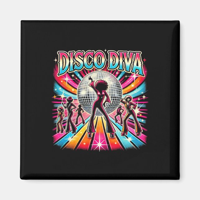 Disco Ball Disco Diva Queen  Magnet (Front)