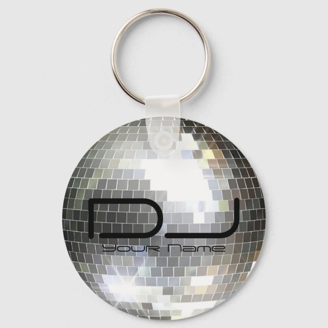 Disco Ball DJ Keychain (Front)