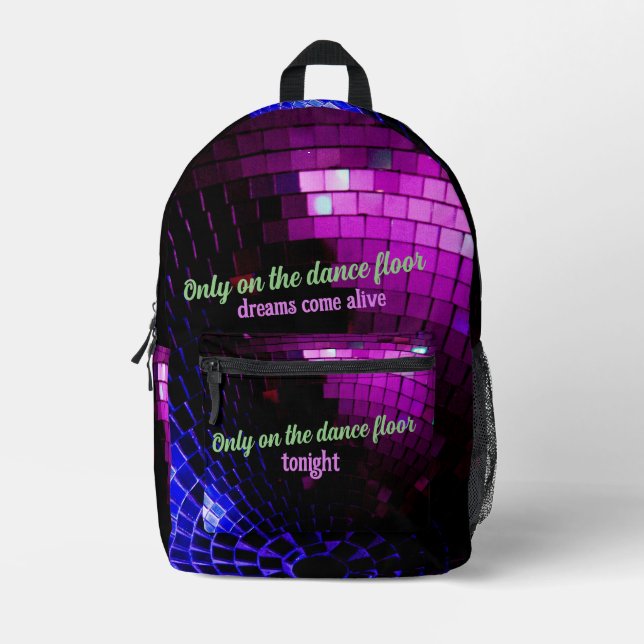 Disco Ball Dreams Backpack (Front)