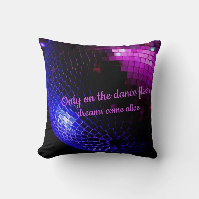 Disco Ball Dreams   Throw Pillow (Front)