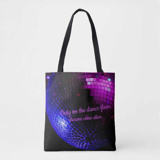 Disco Ball Dreams Tote Bag (Front)