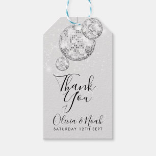 Disco Ball Engagement Party Gift Tags