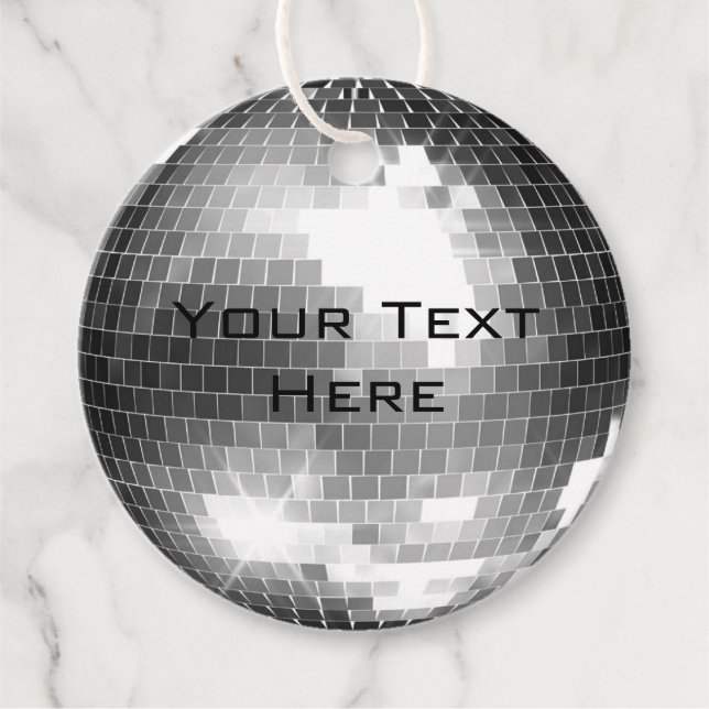 Disco Ball Favour Tags (Front)