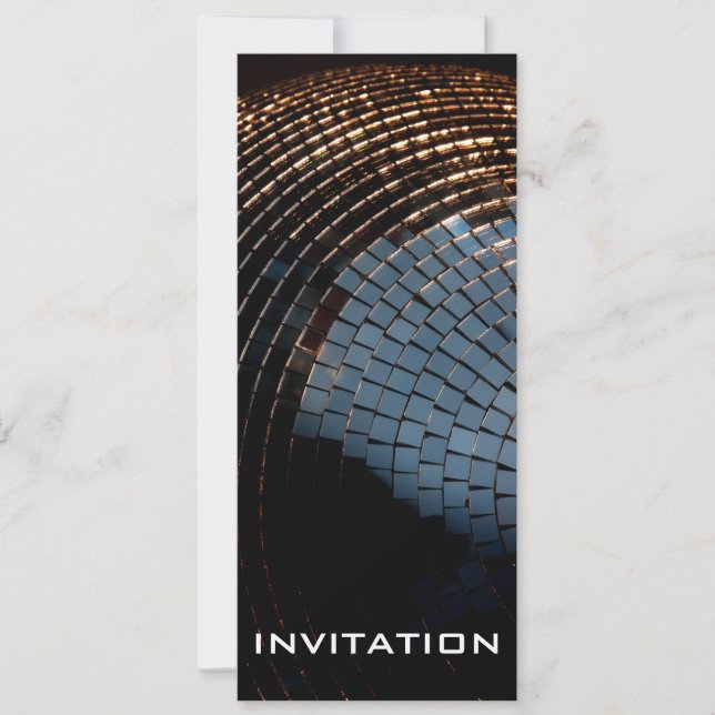 Disco Ball Invitation (Front)