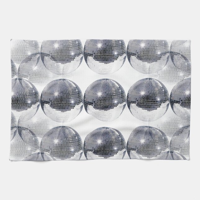 disco ball kitchen towel (Horizontal)