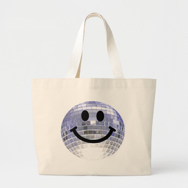 Disco Ball Large Tote Bag (Front)