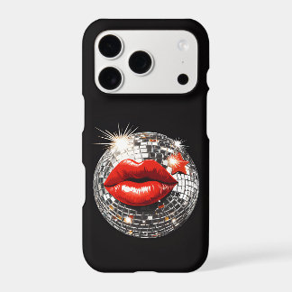 Disco Ball Lips Kiss iPhone Case | Y2K Glam