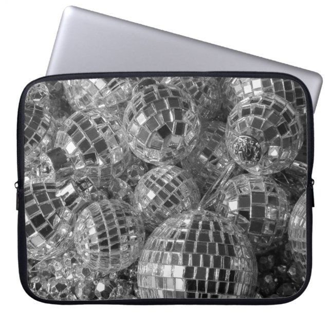 Disco Ball Ornaments Laptop Sleeve (Front)