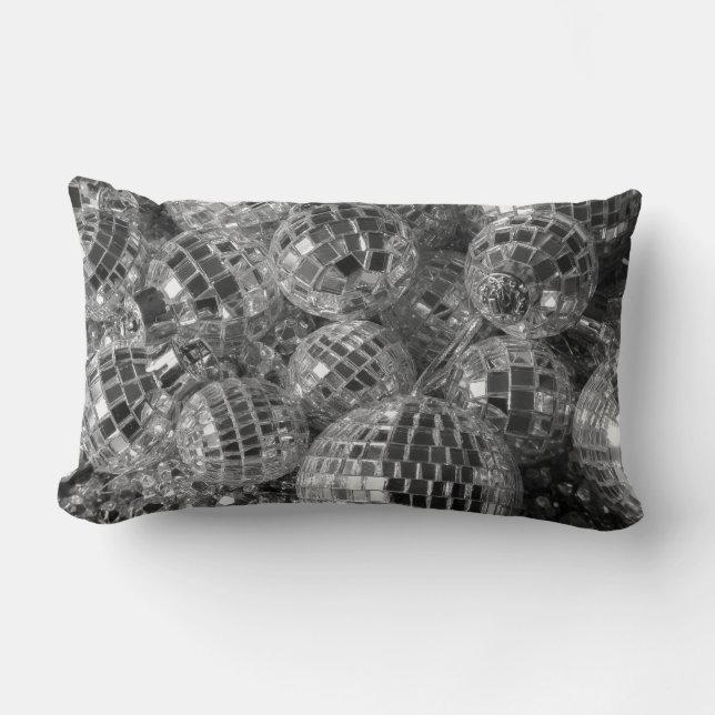 Disco Ball Ornaments Lumbar Pillow (Front)