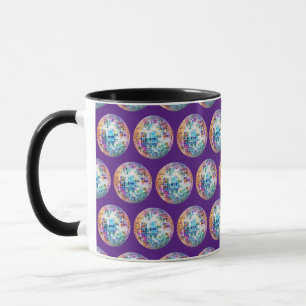 Disco Ball Pattern Mug
