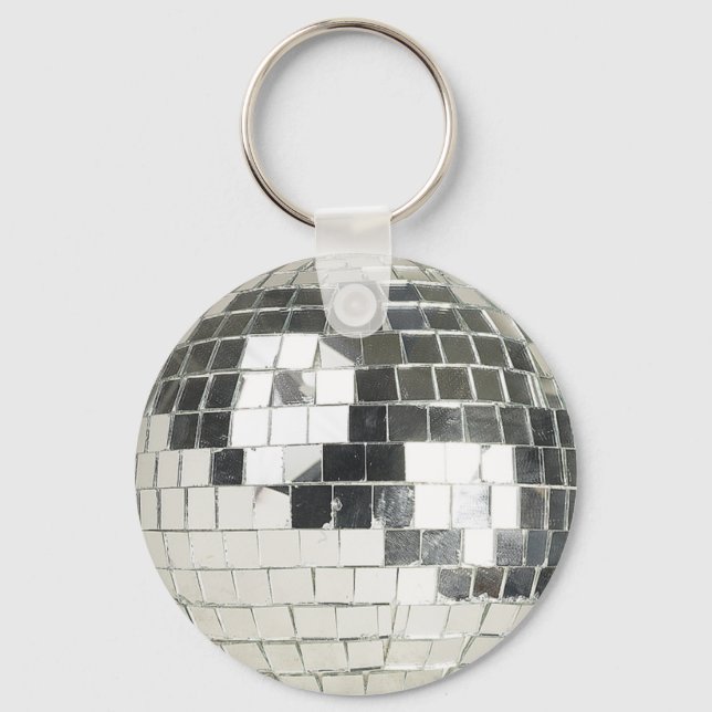 disco ball photo keychain (Front)
