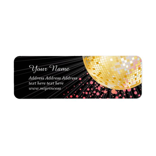 Disco ball, Return Address Labels