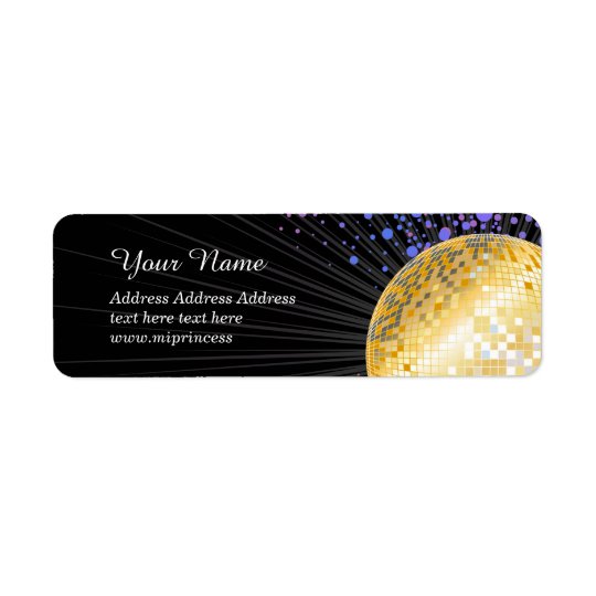 Disco ball, Return Address Labels