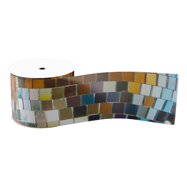 Disco Ball Ribbon Grosgrain Ribbon (Spool)