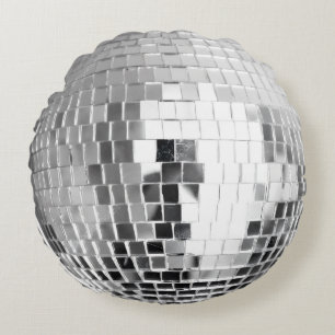 disco ball round pillow