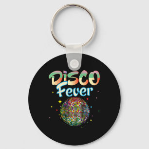 Disco Ball Vintage Disco Fever Dancing 70s 80s Keychain