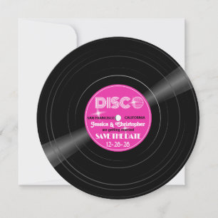 DISCO Ball Vinyl Record - Groovy Purple  Save The Date