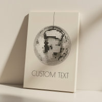 Disco Ball Wall Art Personalized Canvas