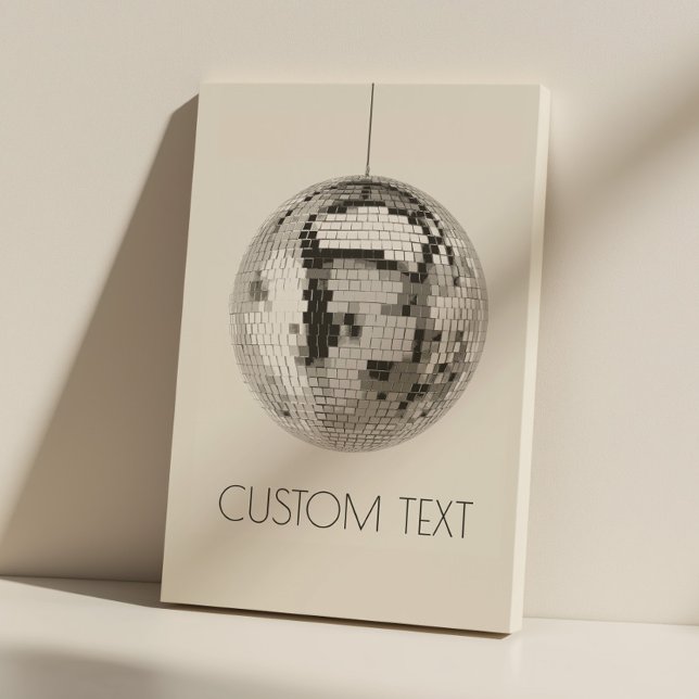  Disco Ball Wall Art Personalized Canvas (disco ball canvas print)