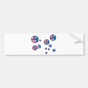disco balls bumper sticker