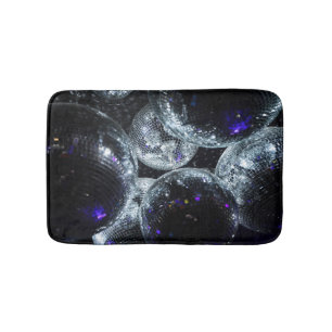 Disco Balls: Dark Party Atmosphere Bath Mat