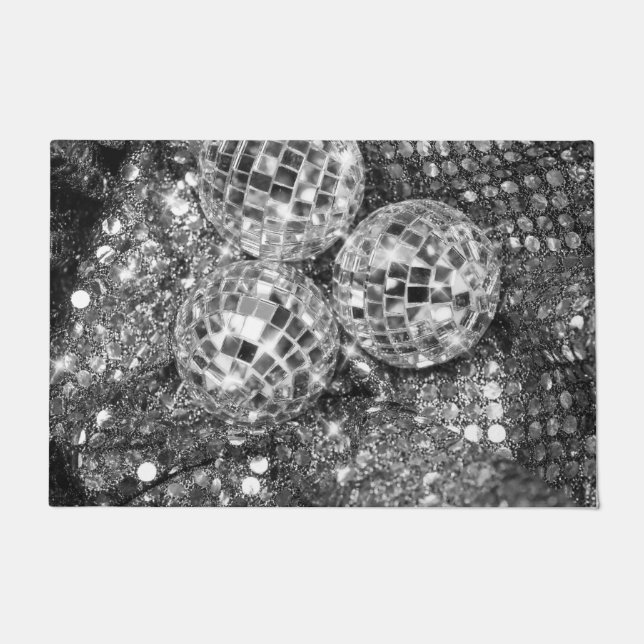 Disco Balls Glam #11 #retro #wall #art Doormat (Front)