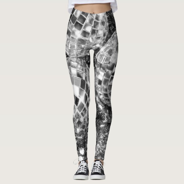 Disco Balls Glam #11 #retro #wall #art Leggings (Front)