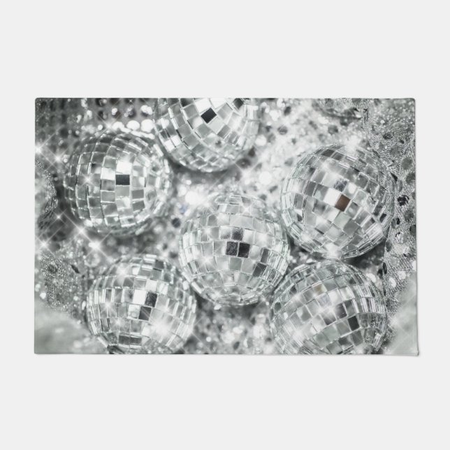 Disco Balls Glam #1 #retro #wall #art Doormat (Front)