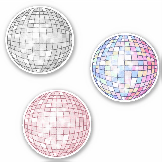 Disco Balls Sticker Set (Front)
