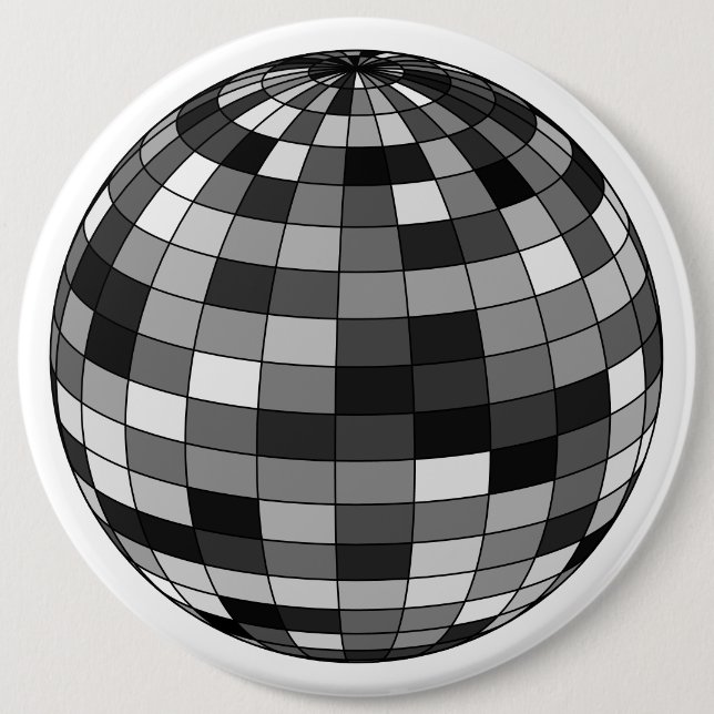 Disco beats  6 inch round button (Front)