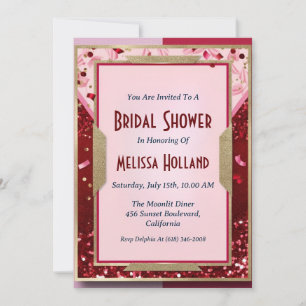 disco bridal shower invitation