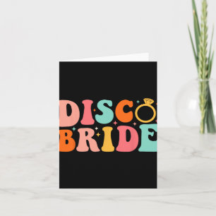 Disco Bride Future Mrs Groovy Retro Bachelorette P Card